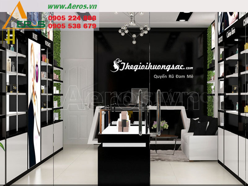 Hình ảnh mẫu thiết kế cửa hàng, shop, showroom nước hoa đẹp