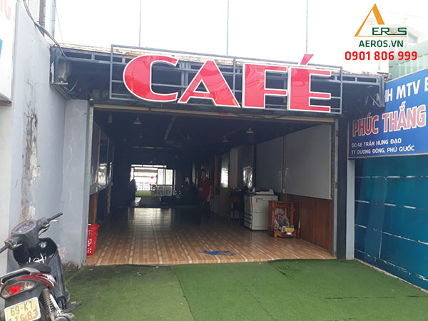 hiện trạng quán cafe bình dân của anh Thắng tại Phú Quốc - cafe Phúc Thắng
