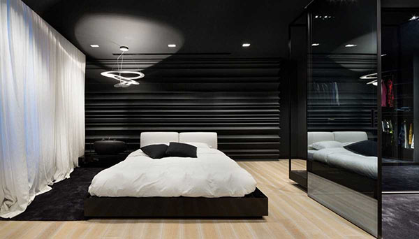 Đường nét tinh tế phòng ngủ màu đen là sự kết hợp hoàn hảo giữa truyền thống và hiện đại. Sử dụng đường nét tương phản giữa hai màu sắc đơn giản, phòng ngủ màu đen mang lại cho bạn một cảm giác thanh lịch và tinh tế, đầy khéo léo trong việc thiết kế một phòng ngủ tuyệt đẹp.