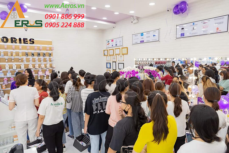 Hình ảnh thi công hoàn thiện  shop mỹ phẩm Nuty tại quận 9