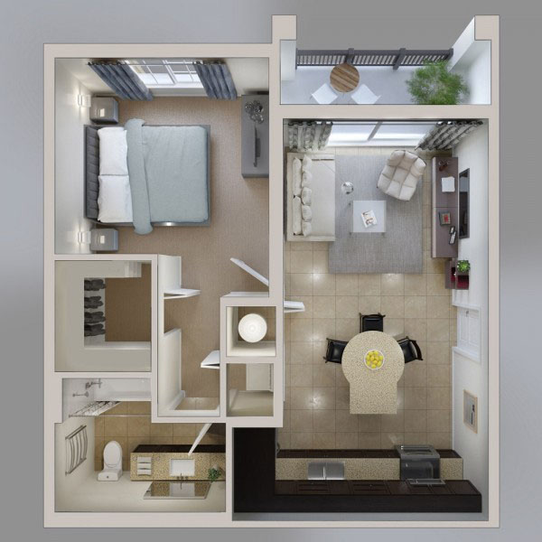 Căn hộ 1 phòng ngủ 40m2 với thiết kế tối ưu sẽ giúp bạn tận dụng mọi khoảng trống để tạo ra một không gian sống đầy tiện nghi và thoải mái. Tất cả đều được xấp xỉ và chăm chỉ đến từng chi tiết. Hãy xem hình ảnh để cảm nhận.