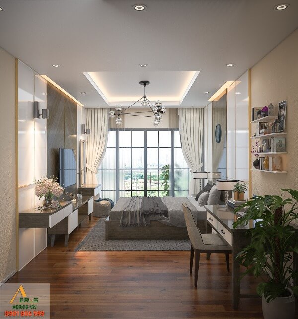Thiết kế căn hộ 85m2 3 phòng ngủ tại chung cư Safira Khang Điền của anh Sơn
