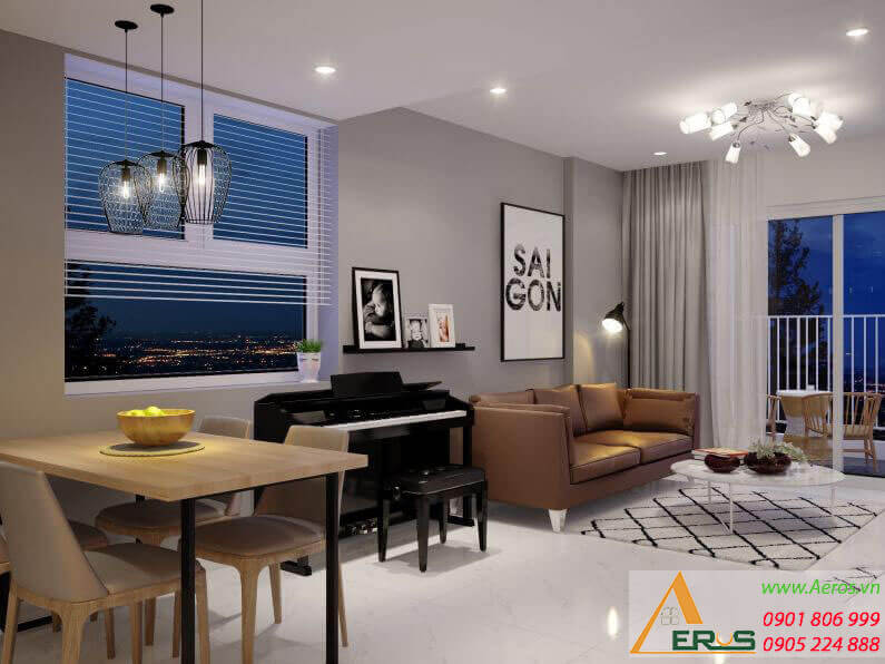 Thiết kế thi công nội thất căn hộ anh Toàn tại chung cư Dreamhome Gò Vấp1