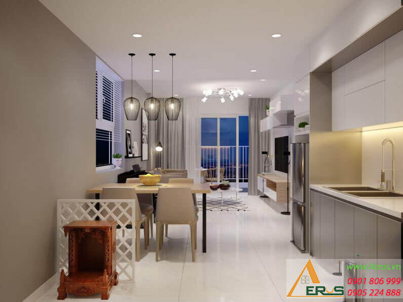 Thiết kế thi công nội thất căn hộ anh Toàn tại chung cư Dreamhome Gò Vấp1