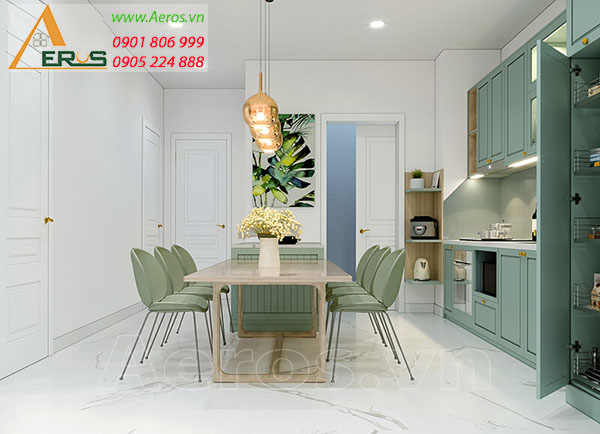 Thiết kế nội thất căn hộ chung cư 80m2 Bình Khánh quận 2 tphcm
