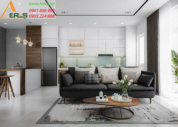 Thiết kế nội thất chung cư Dynamic Tower tại Bình Chánh
