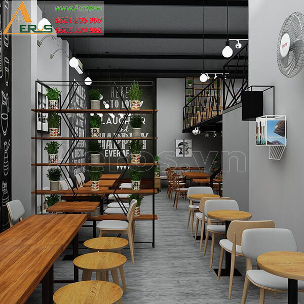 Thiết kế quán cà phê nhỏ đẹp Mandoline của anh Minh tại quận 11