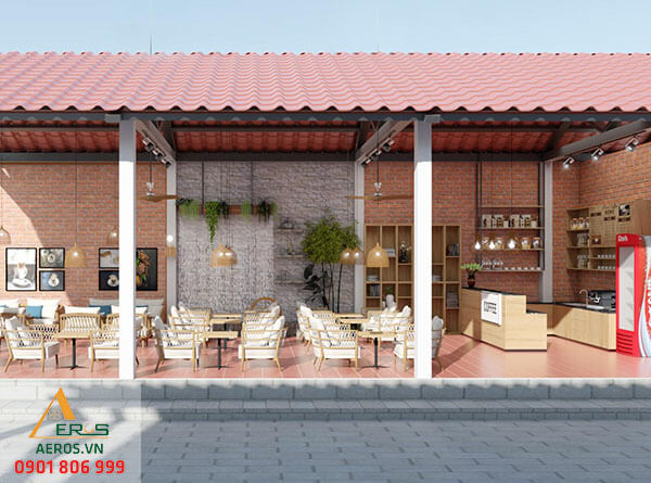 Thiết kế quán cafe bình dân của anh Thắng tại Phú Quốc - cafe Phúc Thắng