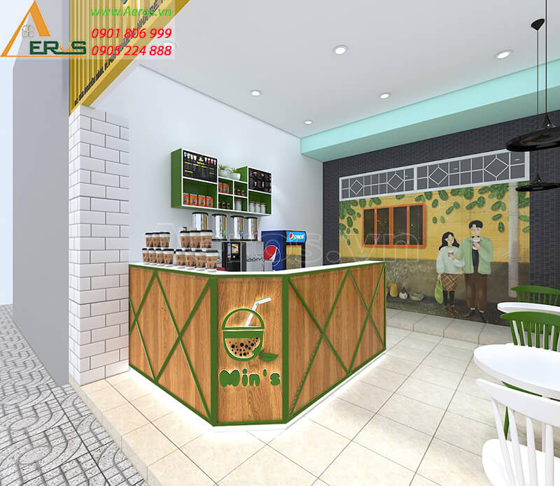 Thiết kế quán cafe Min's