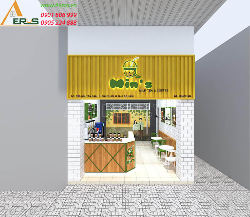 Thiết kế quán cafe Min's