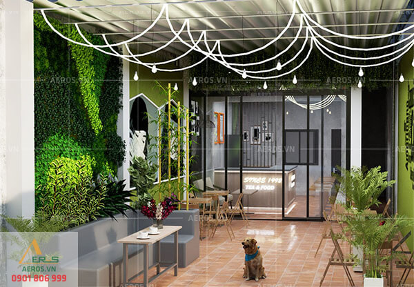 Thiết kế quán cafe nhỏ của anh Lâm tại Biên Hòa