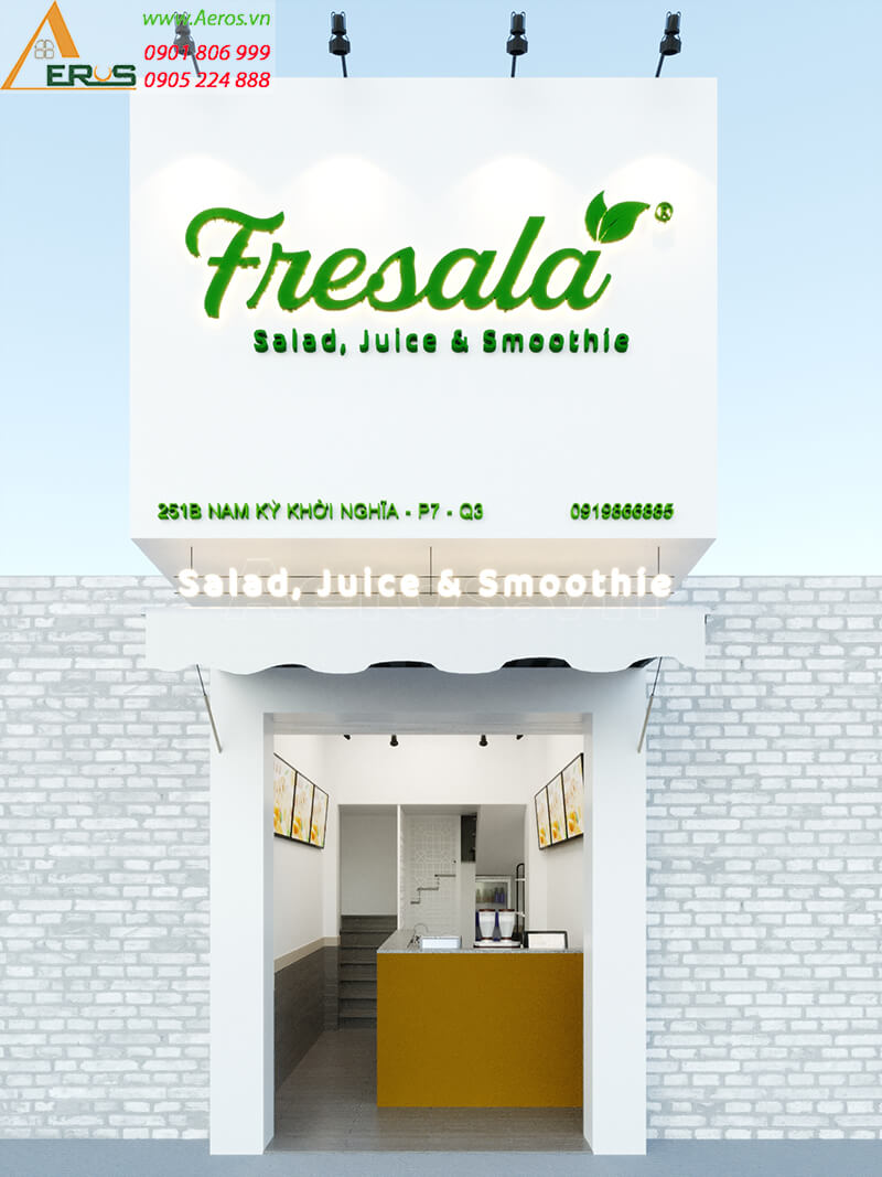 Thiết kế quán cafe văn phòng Fresala 