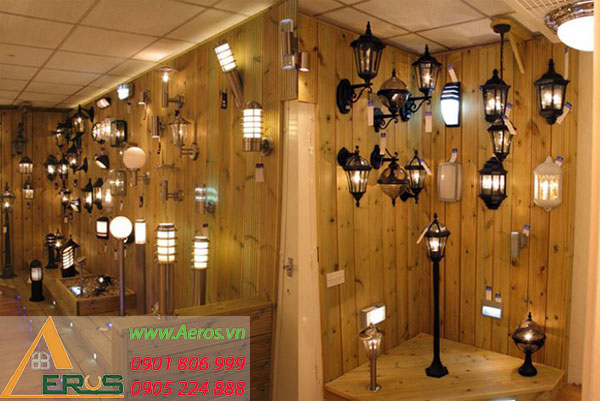 thiết kế showroom đèn trang trí