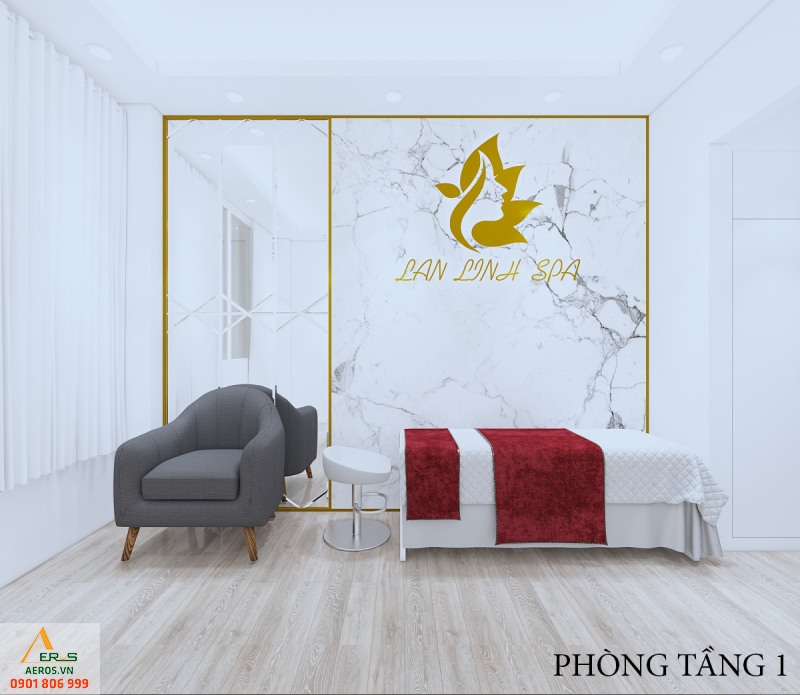 Thiết kế nội thất Spa Lan Linh của anh Thế tại Tân Phú