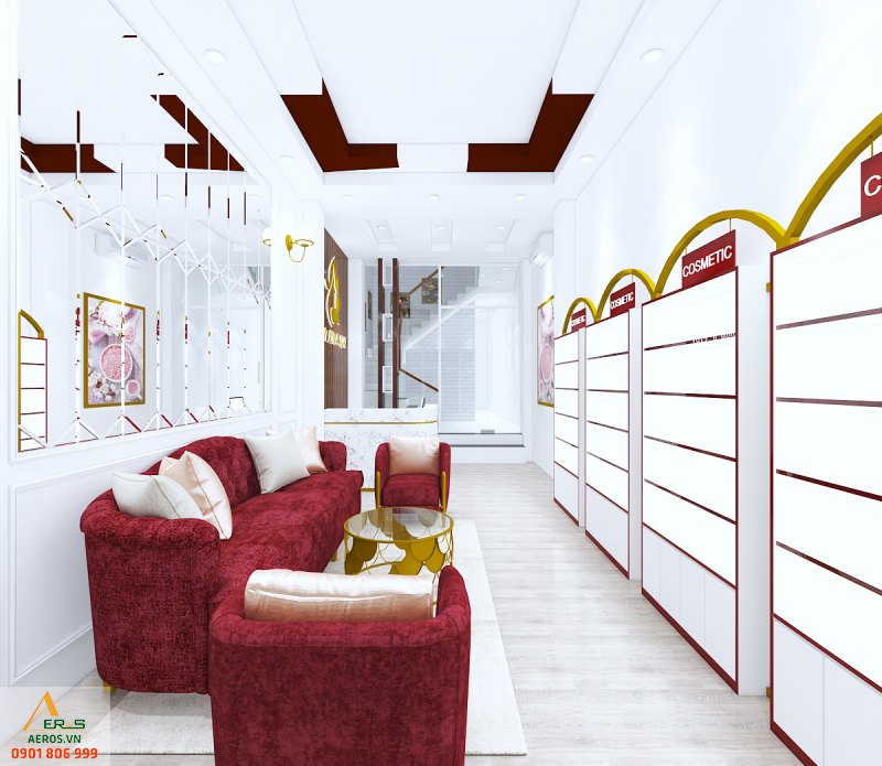 Thiết kế nội thất Spa Lan Linh của anh Thế tại Tân Phú