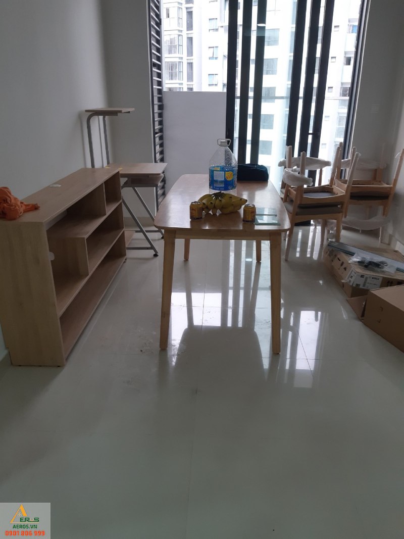 Hình ảnh thi công căn hộ của chị Vy tại Celadon City, Tân Phú