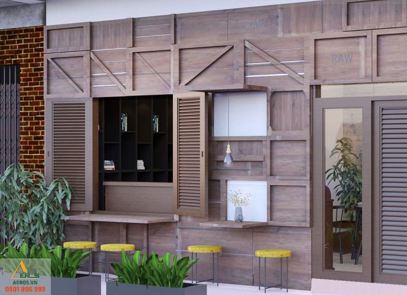 Thiết kế quán cafe của anh Hậu tại Chung cư Phạm Viết Chánh, Bình Thạnh