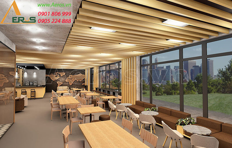 Hình ảnh thiết kế thi công quán cafe anh Huy, Thủ Dầu Một, Bình Dương