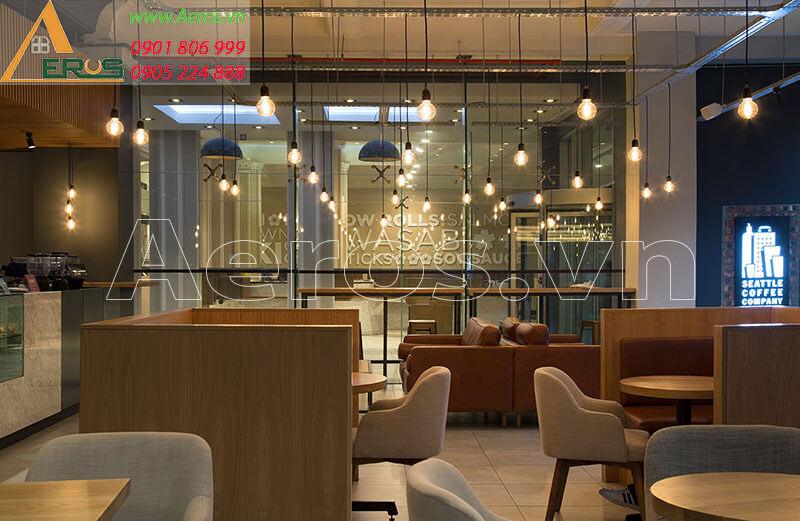 Hình ảnh thiết kế thi công nội thất quán cafe anh Quang ở tại quận Tân Phú, TPHCM