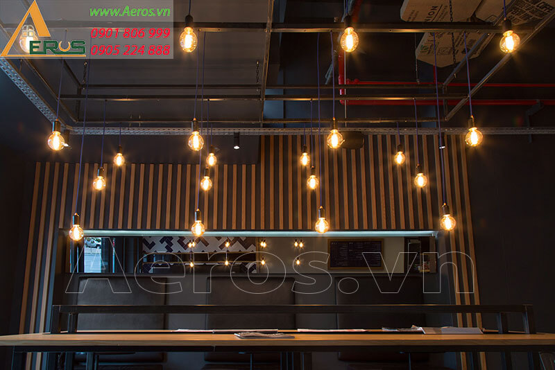 Hình ảnh thiết kế thi công nội thất quán cafe anh Quang ở tại quận Tân Phú, TPHCM