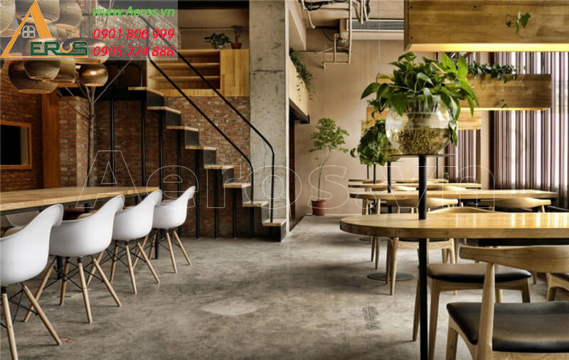 Hình ảnh thiết kế thi công nội thất quán cafe anh Trường, quận Tân Bình, TPHCM