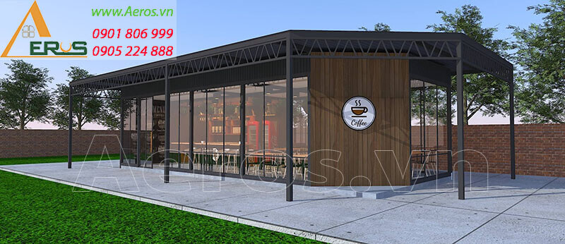 Hình ảnh thiết kế thi công quán cafe anh Tân ở tại quận Phú Nhuận, TPHCM