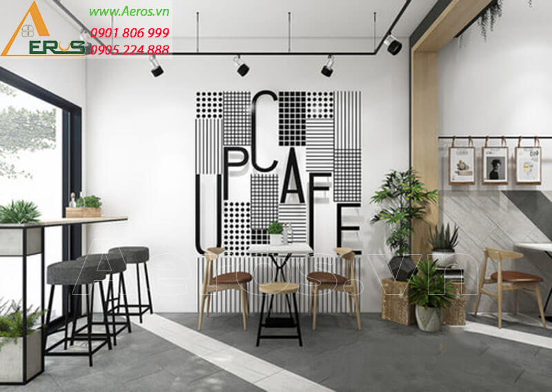 Hình ảnh thiết kế thi công quán cafe chị Trúc tại quận 3, TPHCM