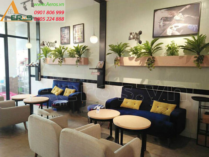 Hình ảnh thiết kế thi công nội thất quán cafe SKY Coffê ở tại quận 4., TPHCM