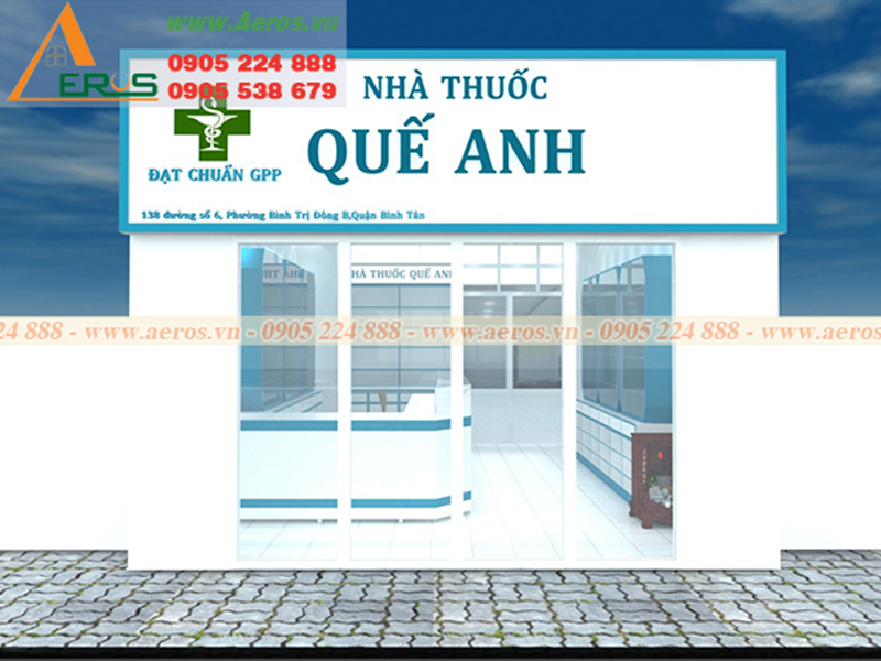 TỦ QUẦY NHÀ THUỐC TÂY Aeros 10