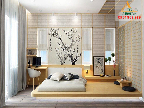 Phòng ngủ Nhật Bản cùng sự tối giản và tinh tế trong đường nét thiết kế
