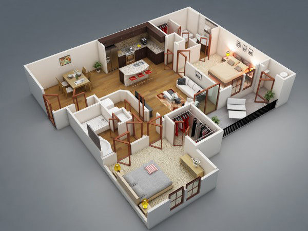 Gợi ý một số phong cách thiết kế nhà chung cư đẹp 70m2 mới nhất