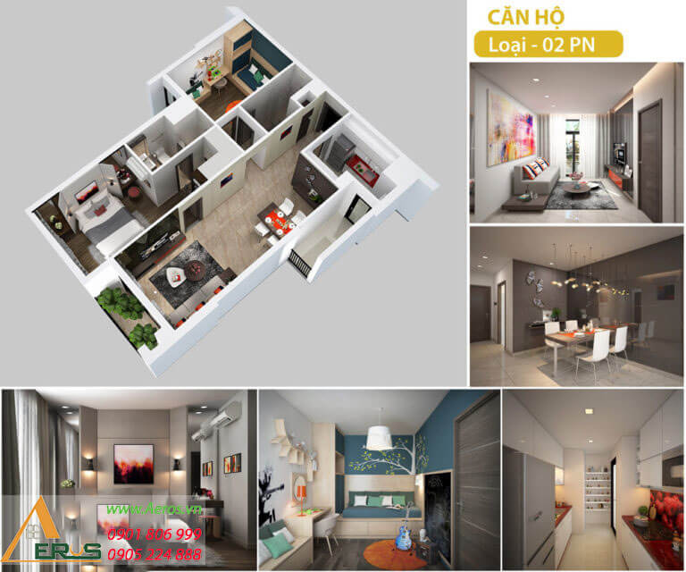 Thiết kế - thi công nội thất chung cư Hà Đô Centrosa Garden Quận 10